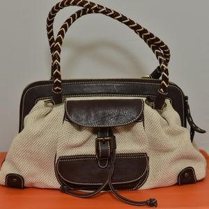 Discontinued Giorgio G leather  + canvas purse